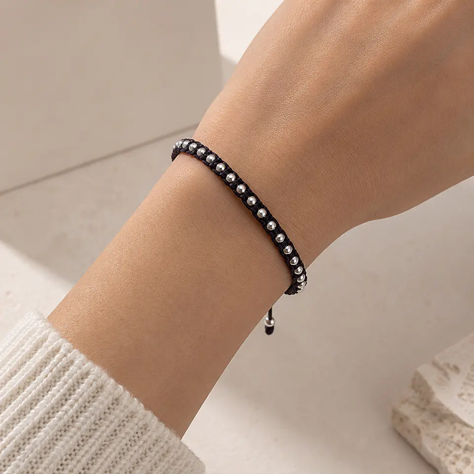 Pulsera Macramé Pelotitas 3