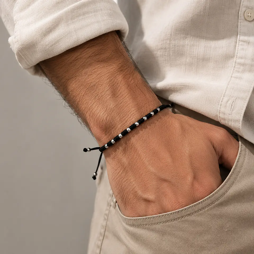 Pulsera Macramé Bolitas 2