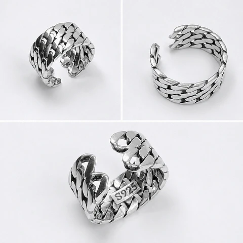 Anillo Doble Trenza Ajustable