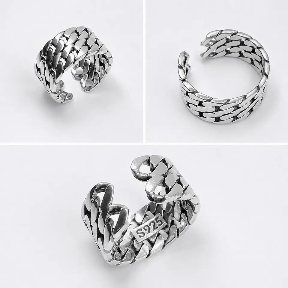 Anillo Doble Trenza Ajustable 1