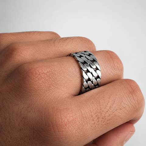 Anillo Doble Trenza Ajustable