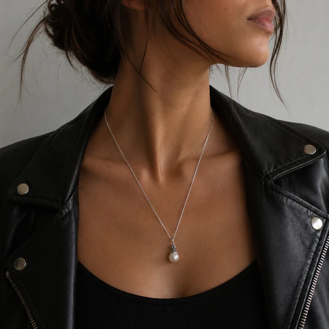 Collar Perla Loto