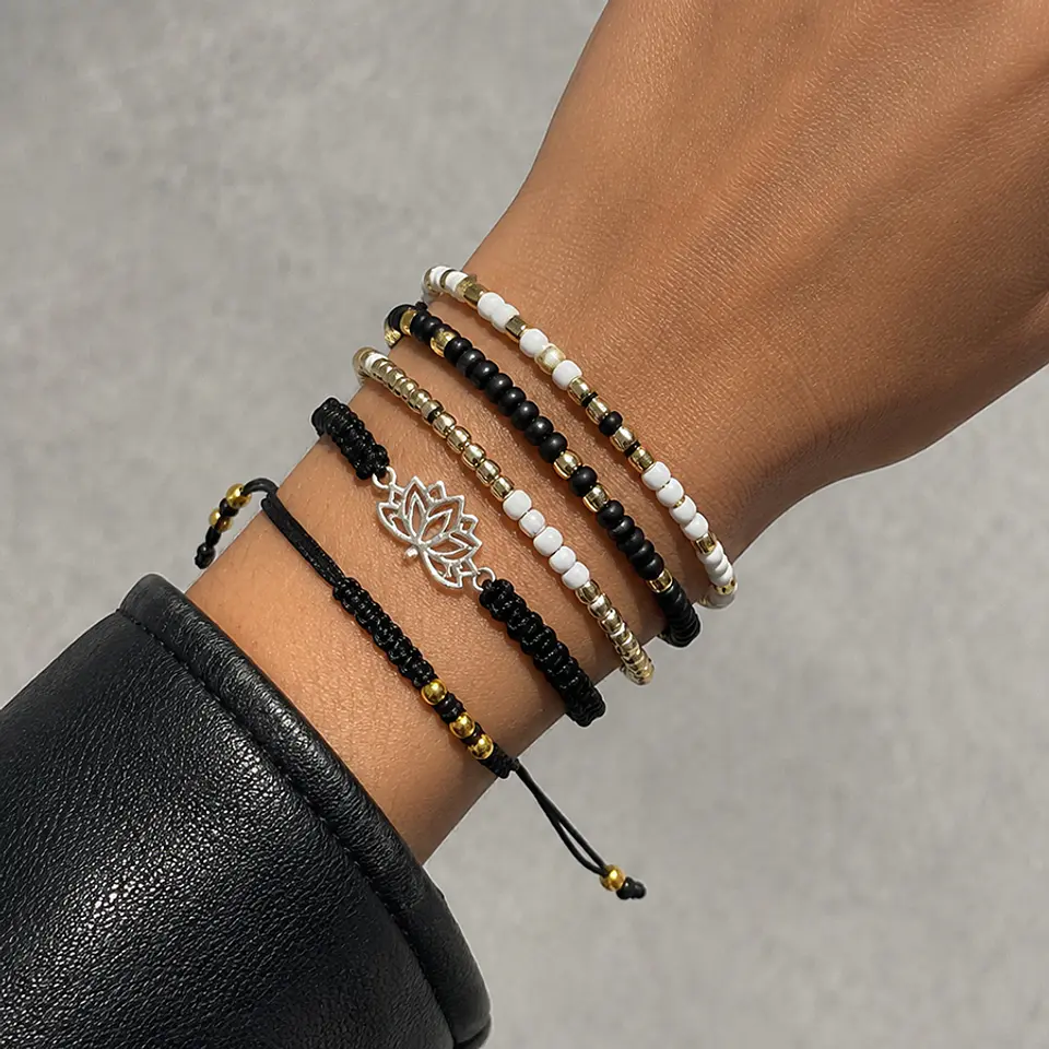 Pulsera Mostacillas Opaco / Brillante 1