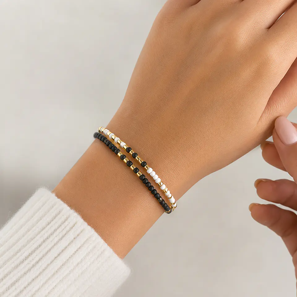 Pulsera Mostacillas Opaco / Brillante 3