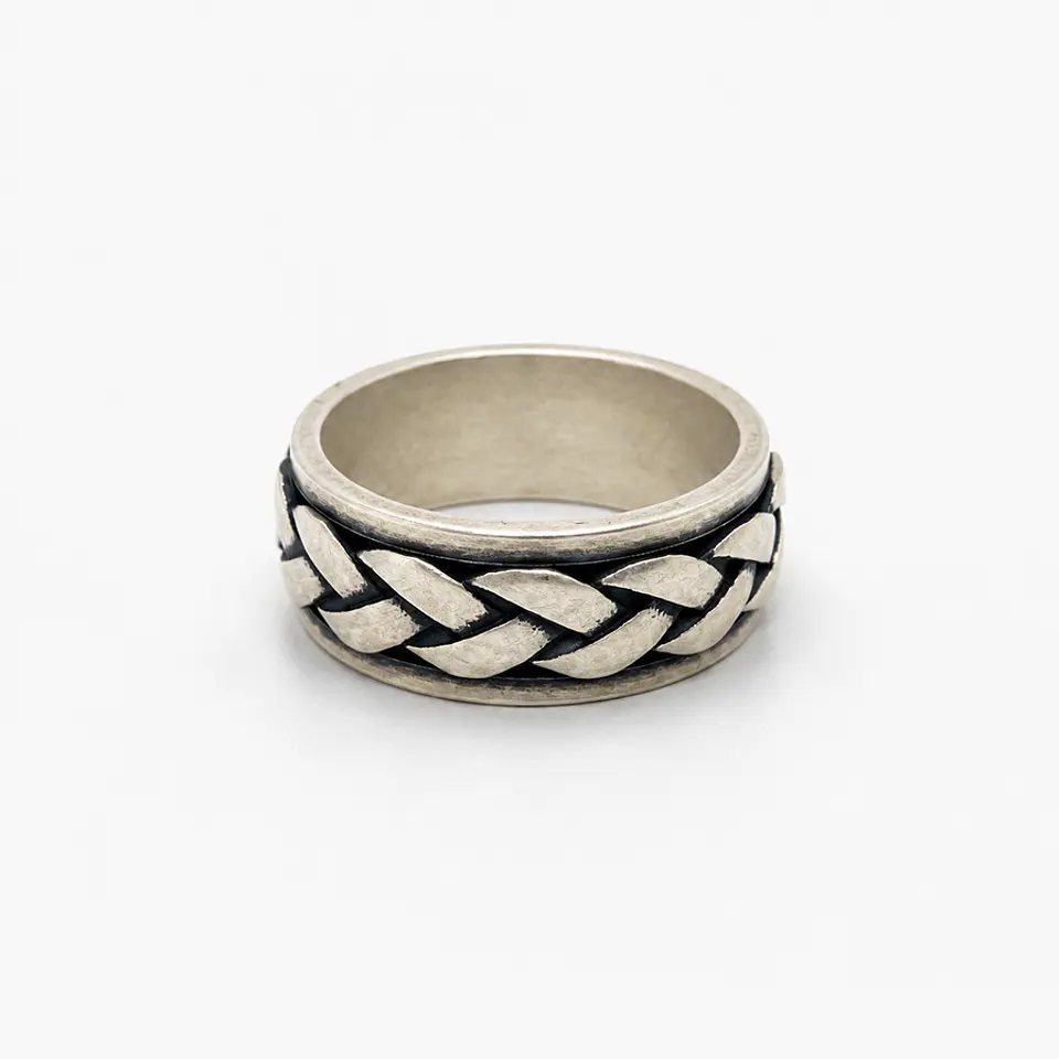 Anillo Trenzado Giratorio 1
