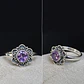 Anillo Flor Amatista - Miniatura 1