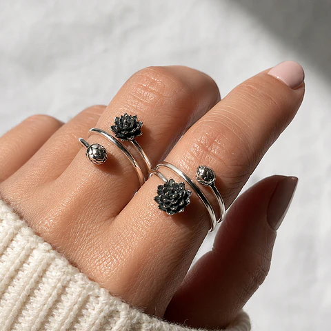 Anillo Loto Brote