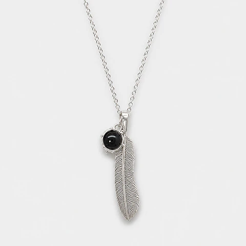 Collar Pluma Esfera