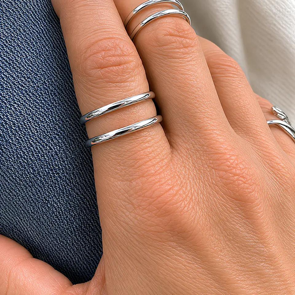 Anillo Doble Argolla 3