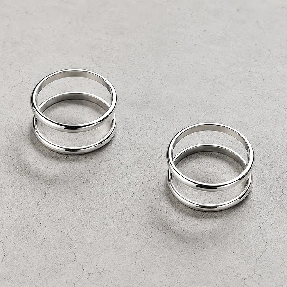 Anillo Doble Argolla 2