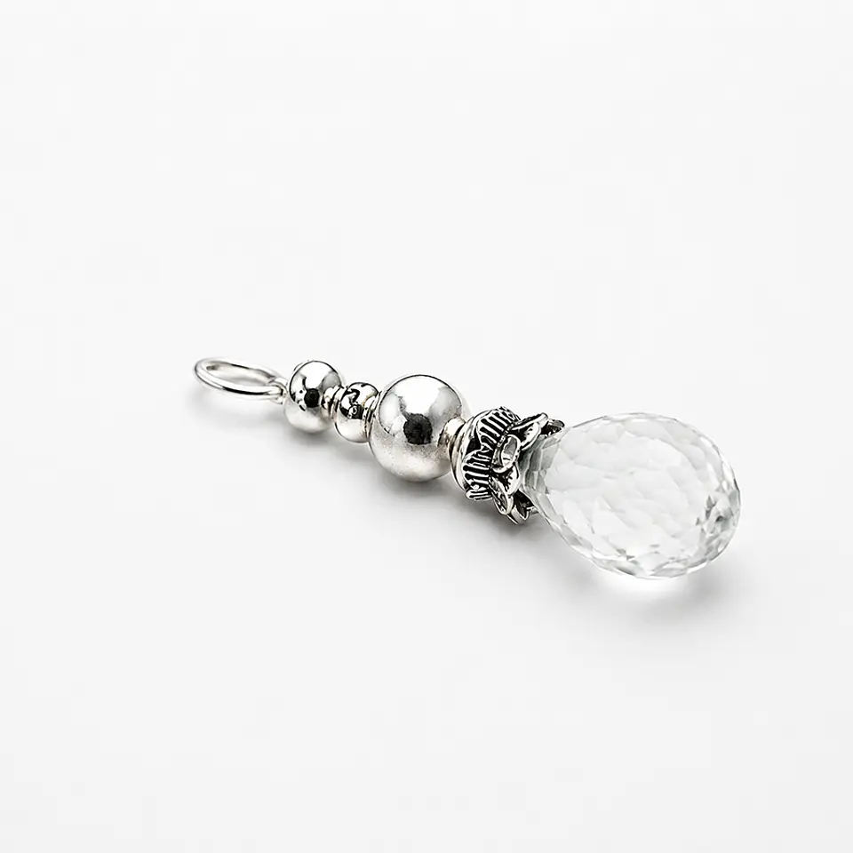 Colgante o Collar Gota Facetada 1