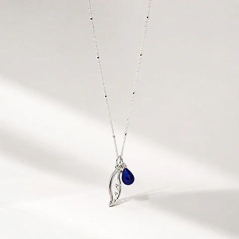 Collar Olas Lapizlázuli