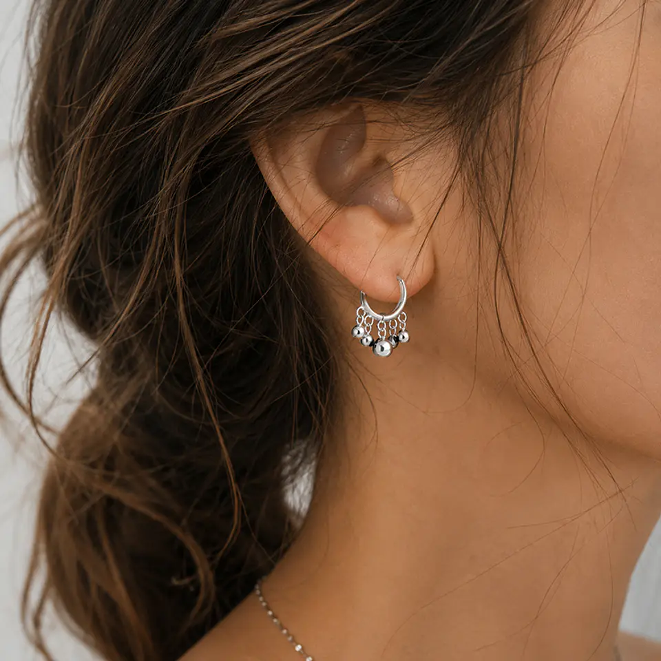 Aros Argollas Pelotitas 3