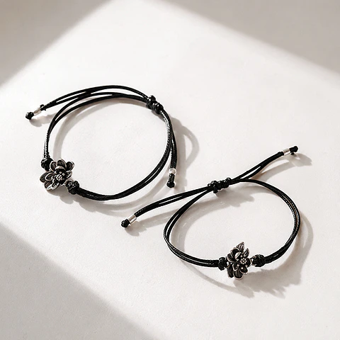 Pulsera Cordón Flor Renacer