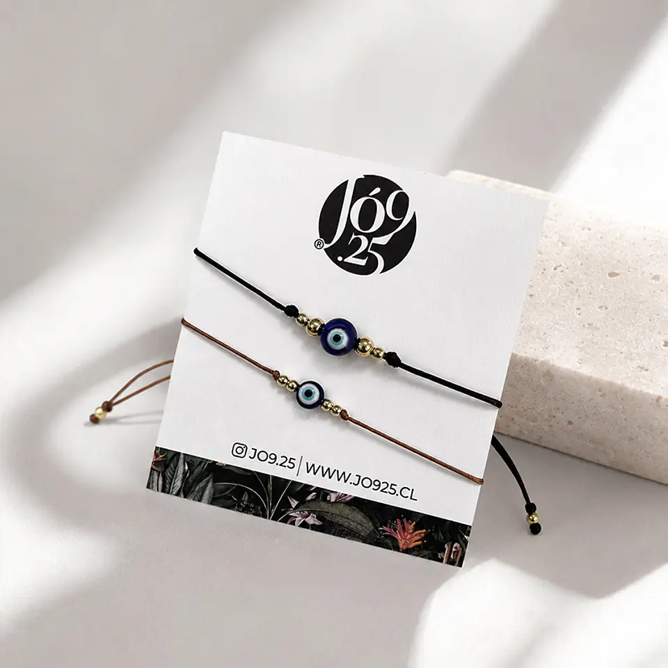 Pulseras Mix Ojito Turco Oro 3