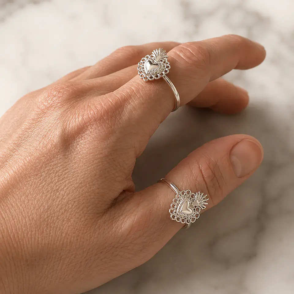 Anillo Corazón Milagro 1