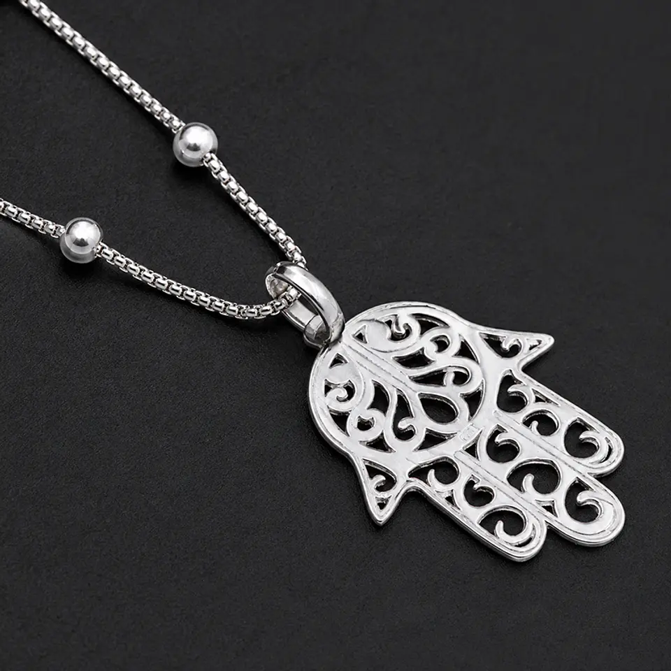 Collar Bolitas Hamnsa 3