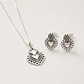 Conjunto Collar + Aros Corazón - Miniatura 2