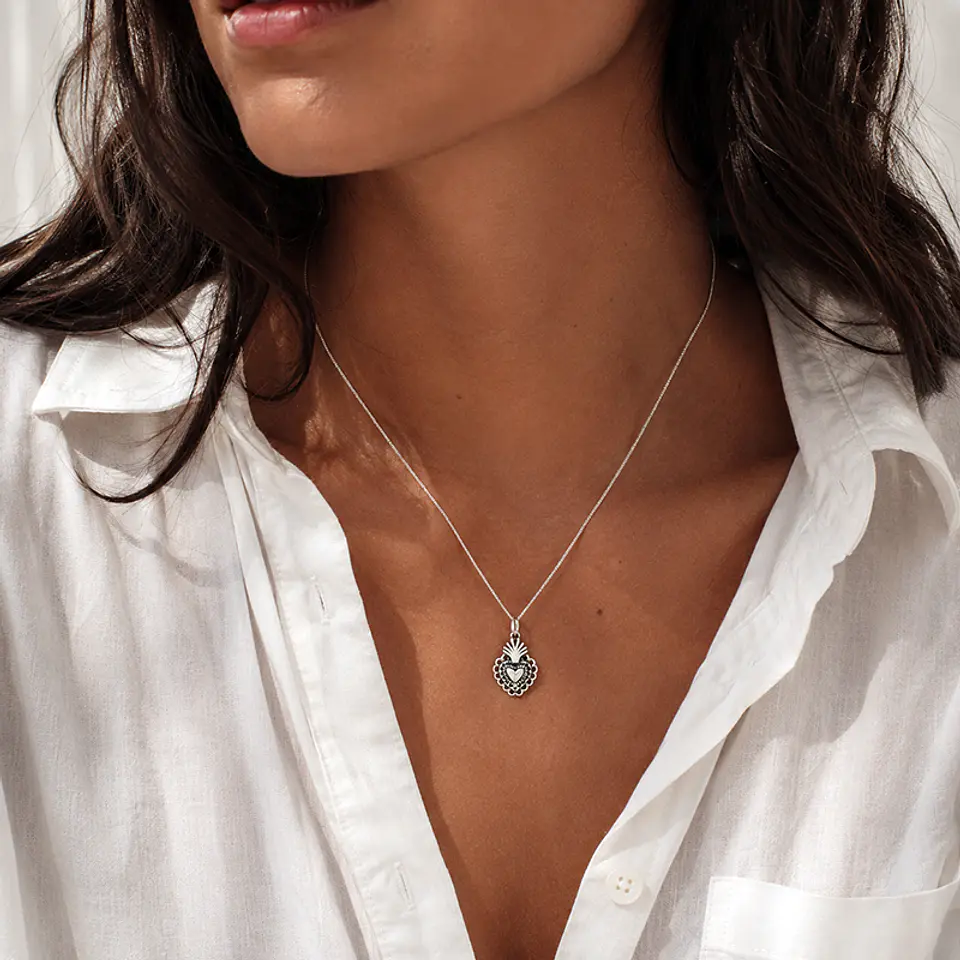 Conjunto Collar + Aros Corazón 5