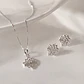 Conjunto Collar + Aros Flor de Loto - Miniatura 1