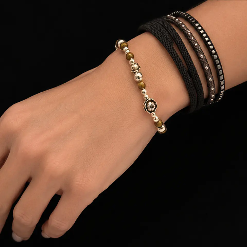 Pulsera Ojo de Tigre Lotos 3