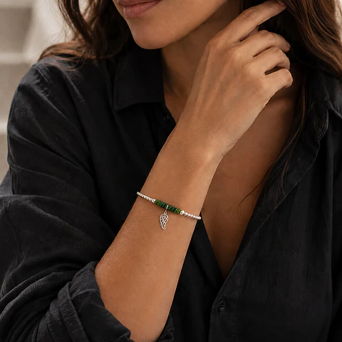 Pulsera Ala Jade Verde