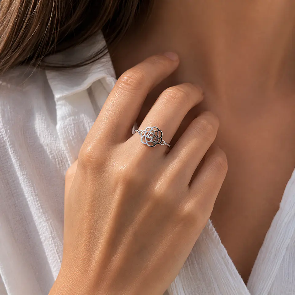 Anillo Cadena Rosa 2