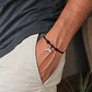 Pulsera Cuero Nudo Aleta - Miniatura 3