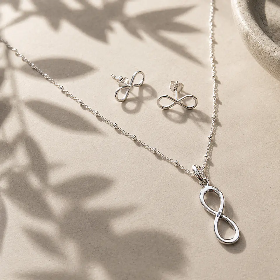 Conjunto Collar + Aros Infinito 1