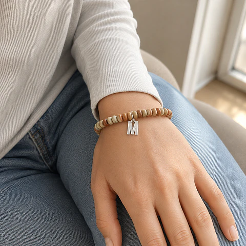 Pulsera Agalmatolite Inicial