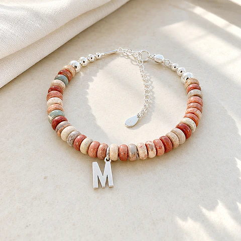Pulsera Agalmatolite Inicial