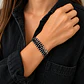 Pulsera Mostacillas Miyuki Negro/Plata - Miniatura 1