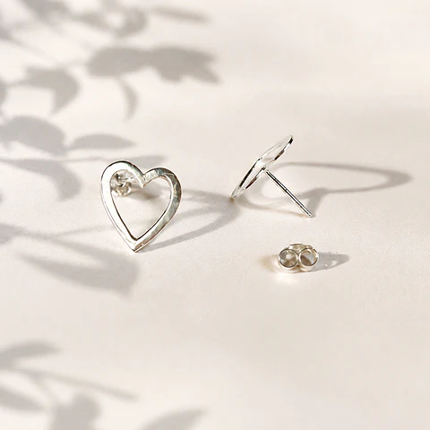 Aros Corazón Calado XL
