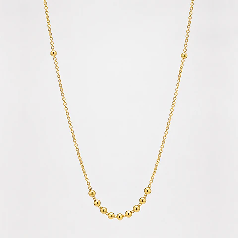 Collar Bolitas Oro