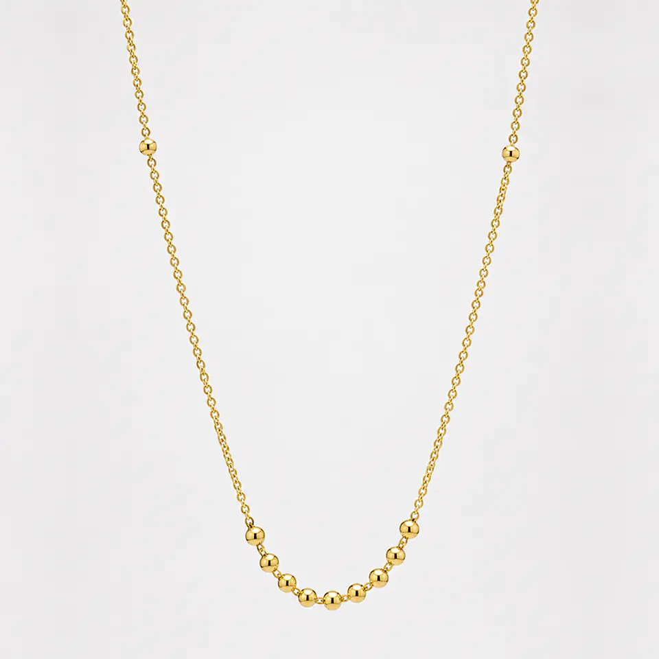 Collar Bolitas Oro 2