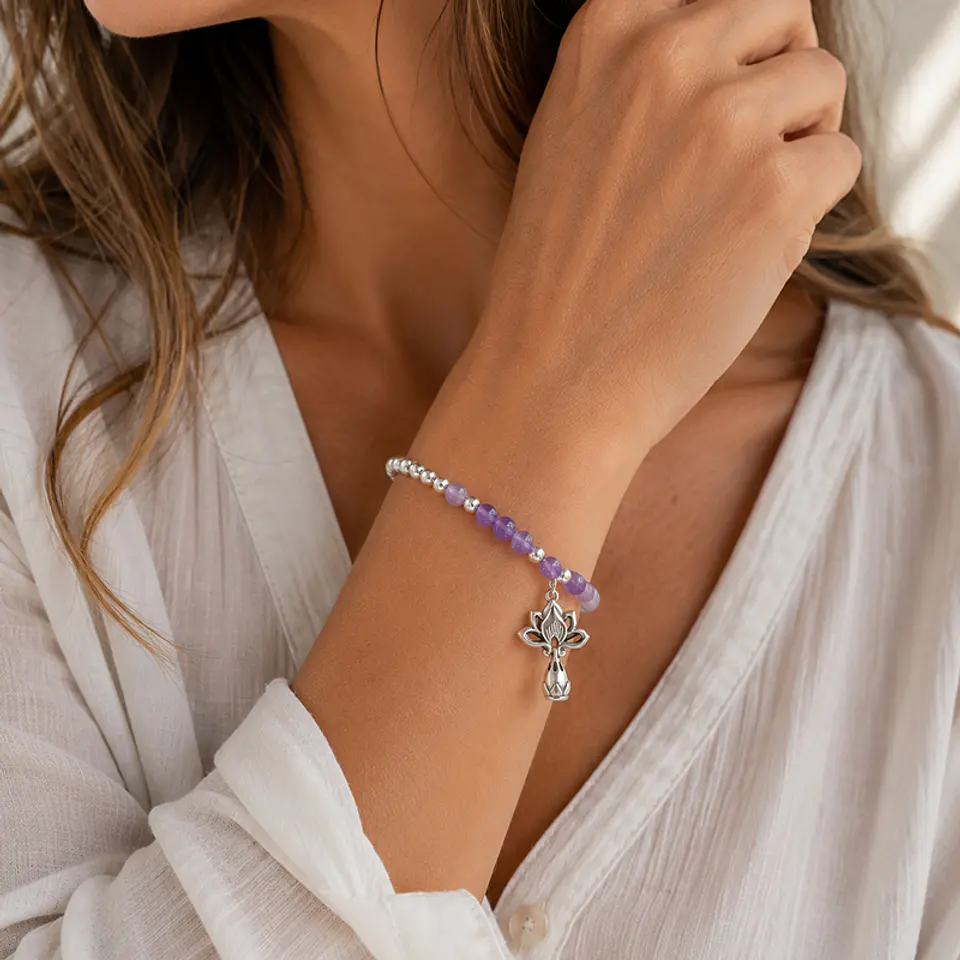 Pulsera Amatista Loto I 2