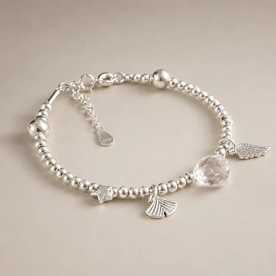 Pulsera Colgantes Cuarzo 1