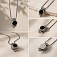 Collar Colgante Plata Ónix - Miniatura 2