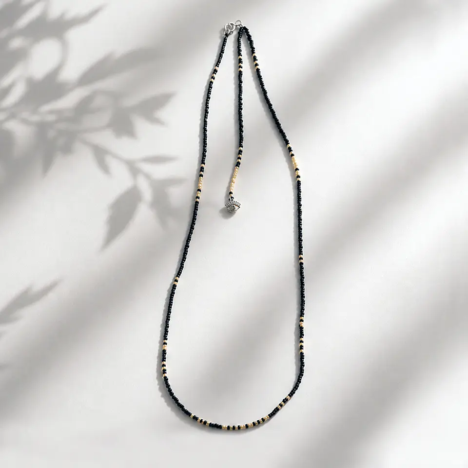 Collar Mostacillas Ojo 1