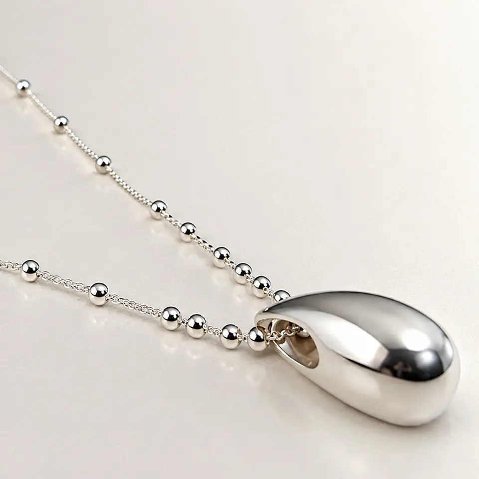 Collar Gota Plata 2