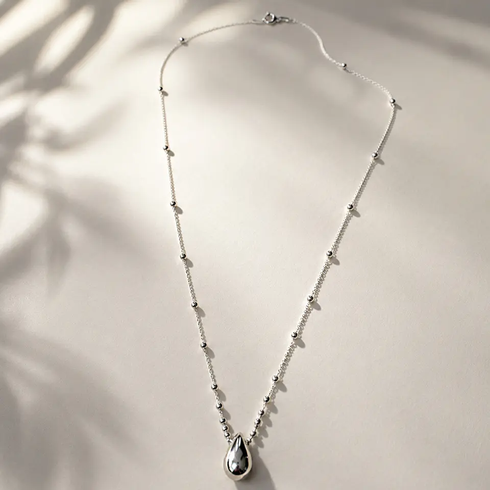 Collar Gota Plata 1