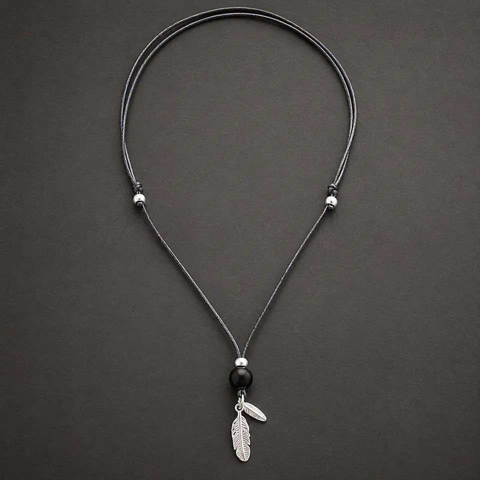 Collar Ónix Plumas 2
