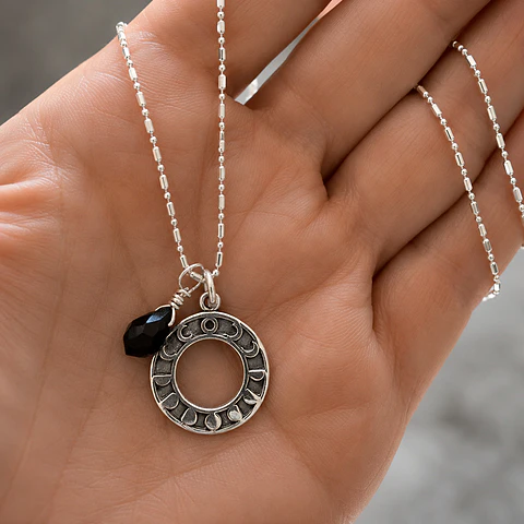 Collar Fase Lunar Ónix