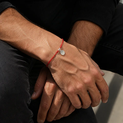 Pulsera Cordón Medalla Lisa