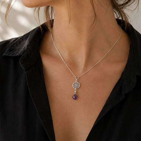 Collar Mandala Amatista