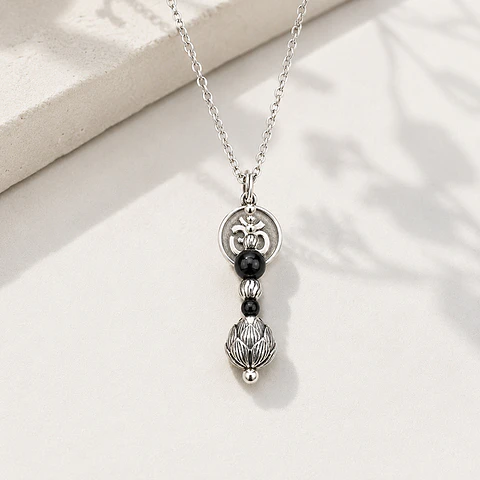 Collar Colgante OM Loto