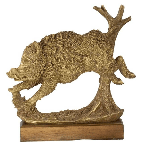 Figura de jabalí corriendo