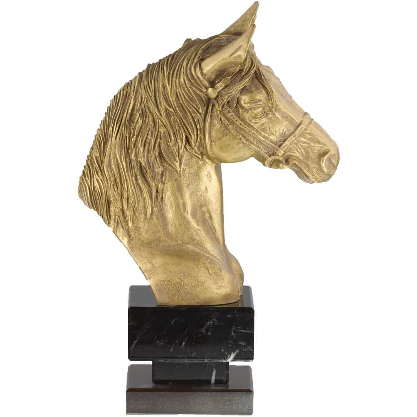 Figura ecuestre dorada  1