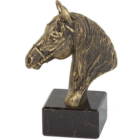 Figura de caballo bronce