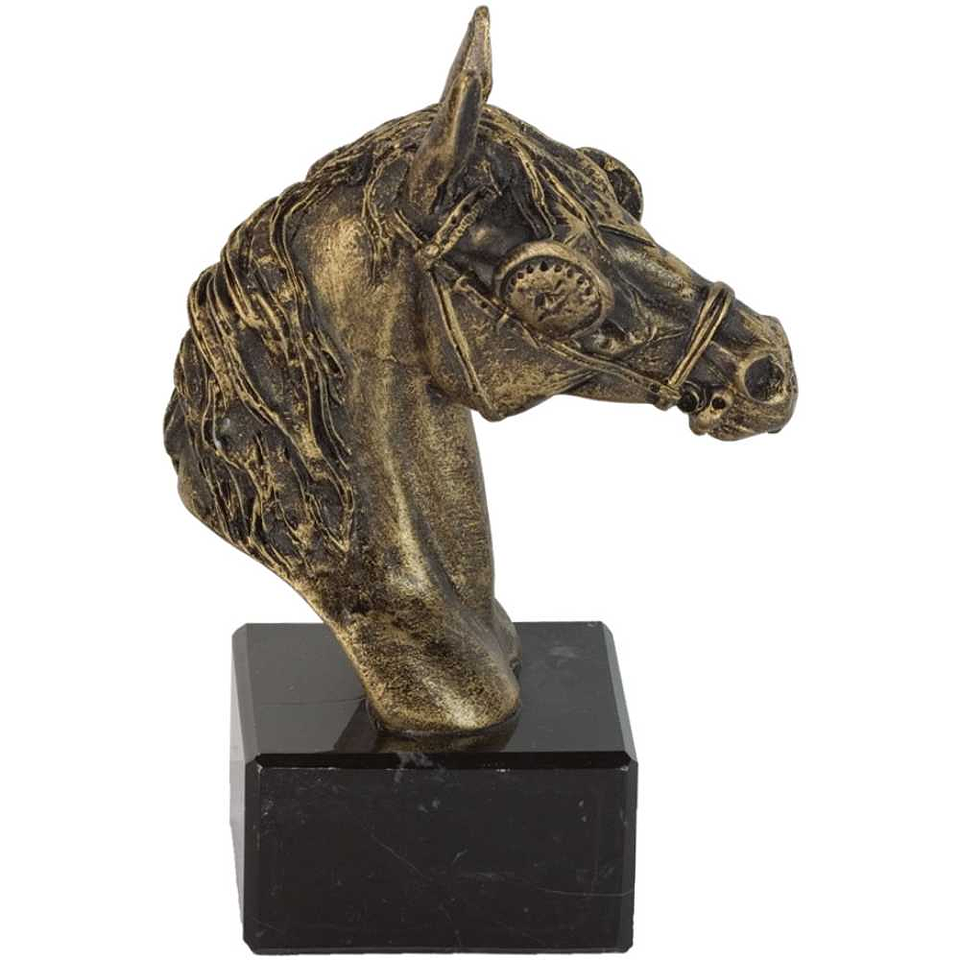Figura rostro ecuestre bronce  1